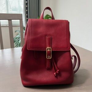 Coach 9858 Cherry Red Small Backpack Excellent Condition Vintage